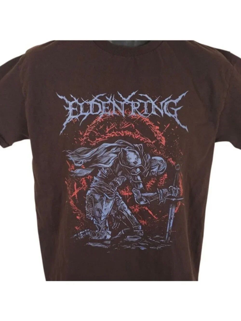 Elden Ring T Shirt Mens Size Medium Brown George R R Martin Video Game RPG